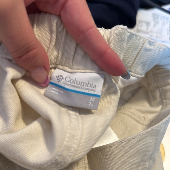 Men's Columbia PFG Khaki Outdoor Fishing Casual Cargo Shorts Size M 7" Inseam - Picture 6 of 8